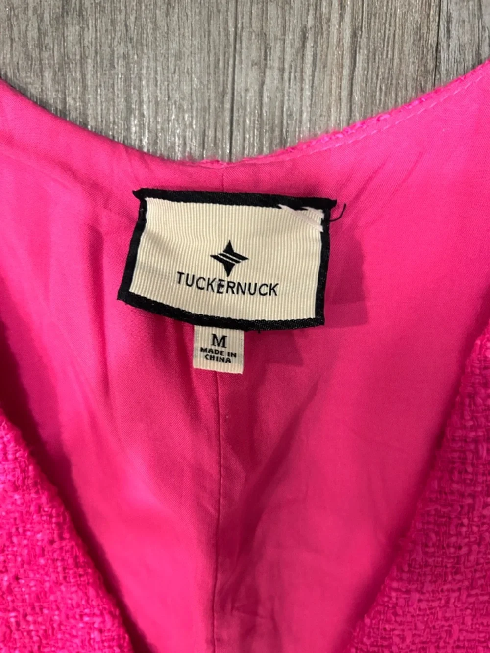 Tuckernuck Hot Pink Sleeveless Button Romper - Picture 8 of 10